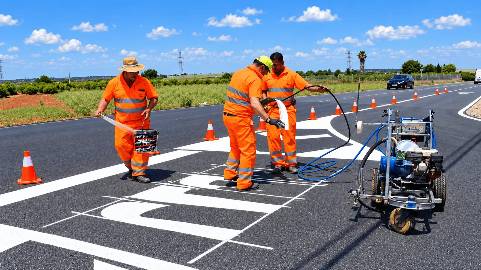 Señalización vial horizontal